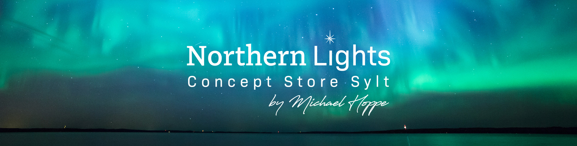 Northern Lights Aurora Borealis Banner