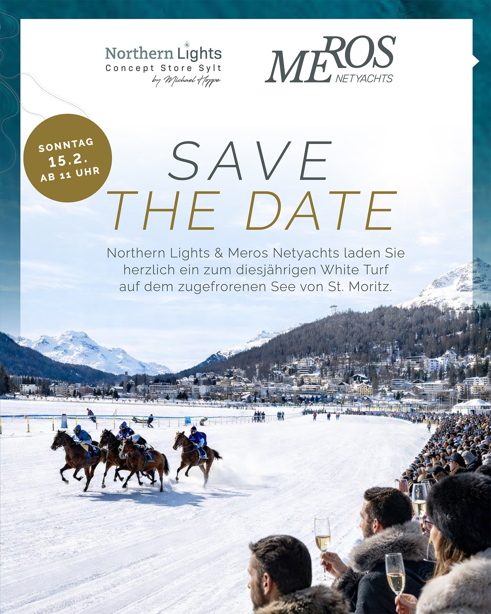 Mit Meros in St. Moritz